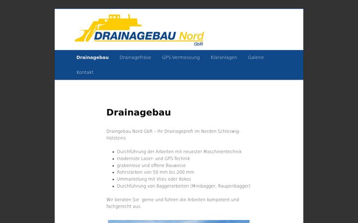 Screenshot of drainagebau-nord.de
