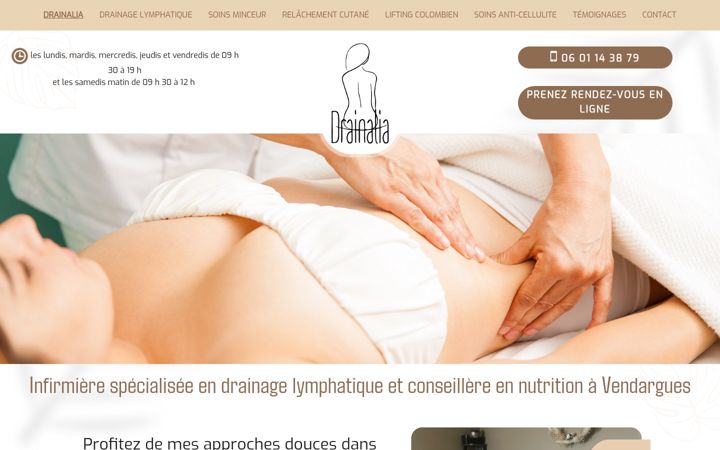 Screenshot of drainalia-nutrition.fr