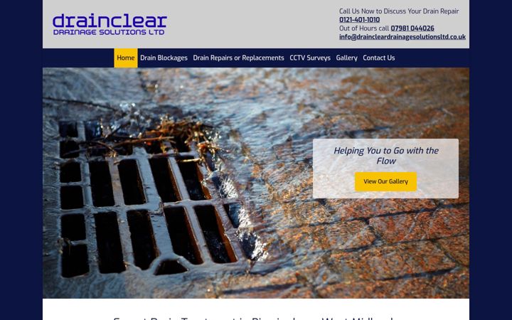 Screenshot του drainclearltd.co.uk