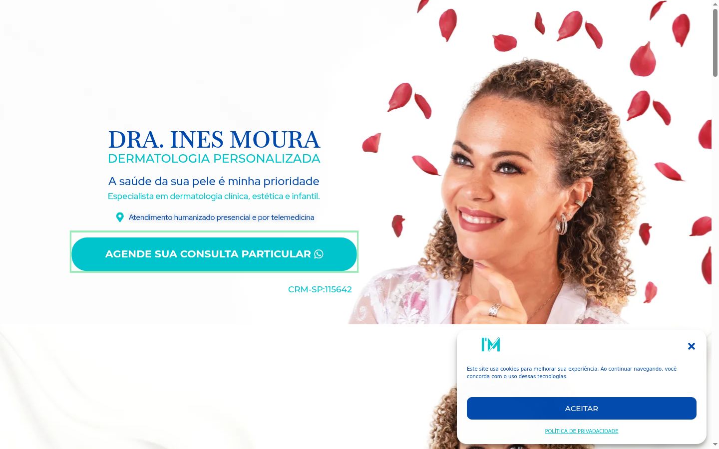 Screenshot του banner συγκατάθεσης που εμφανίστηκε πριν από οποιαδήποτε αλληλεπίδραση