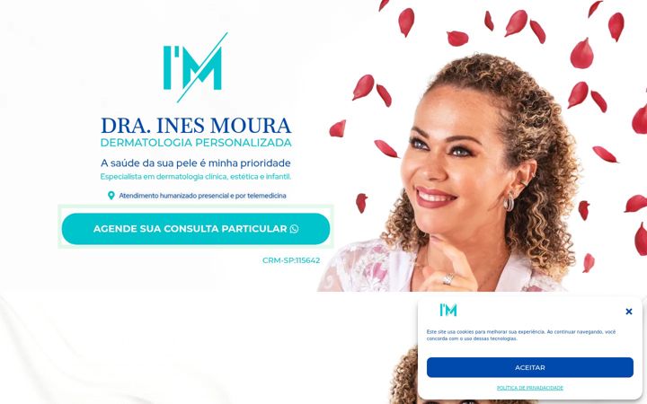 Ekrānuzņēmums no drainesmoura.com.br