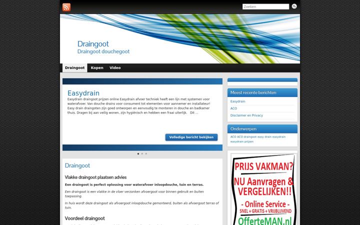 Captura de pantalla de draingoot.nl
