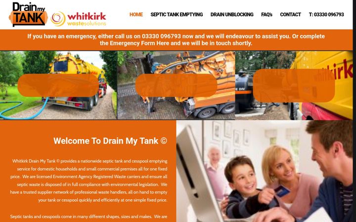 Screenshot του drainmytank.co.uk