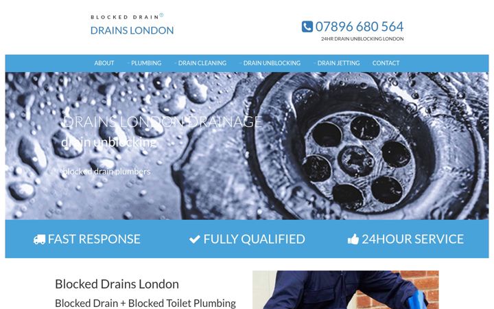 Screenshot of drains-london.com