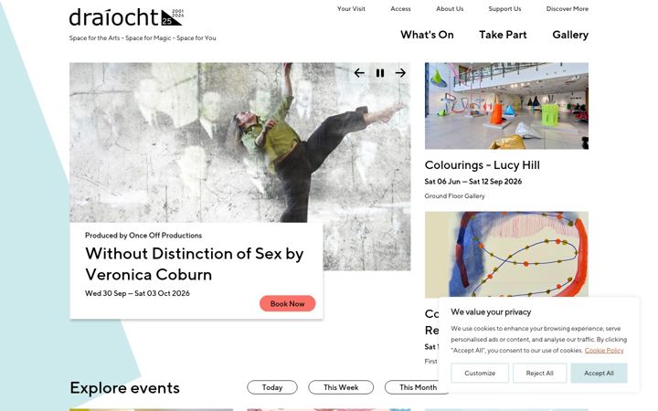 Screenshot ta' draiocht.ie