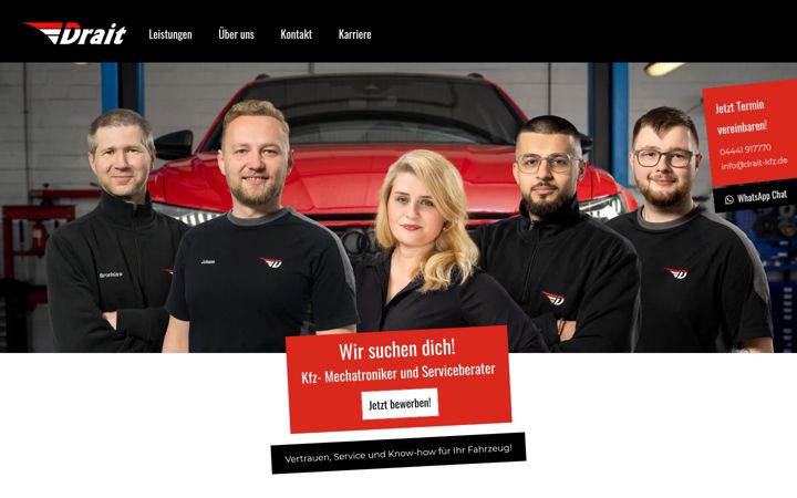 Screenshot of drait-kfz.de