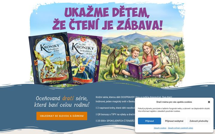 Screenshot di drak.cz