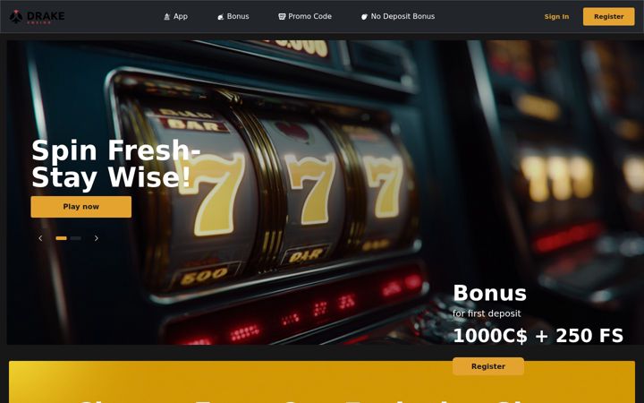 Screenshot of drake-casino.io