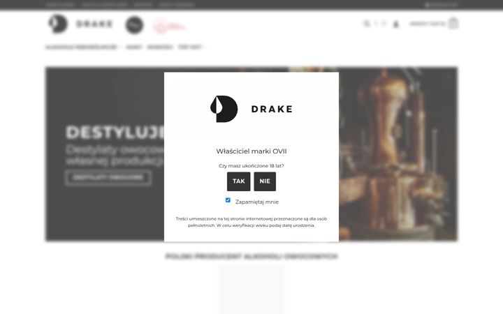Screenshot ta' drake.com.pl