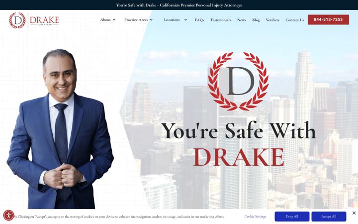 Screenshot of drakelawgroup.com