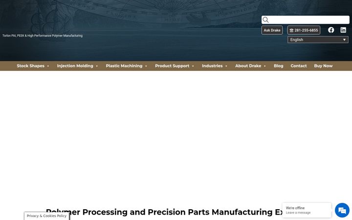 Screenshot of drakeplastics.com