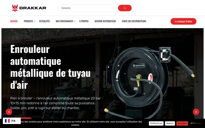 Screenshot of drakkar-tools.com