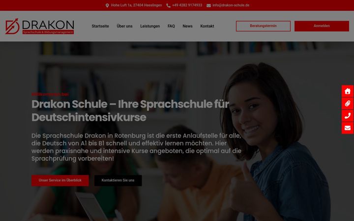 Screenshot of drakon-schule.de