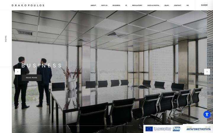 Екранна снимка на drakopoulos-law.com