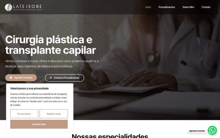 Ekrānuzņēmums no dralaisisobe.com.br