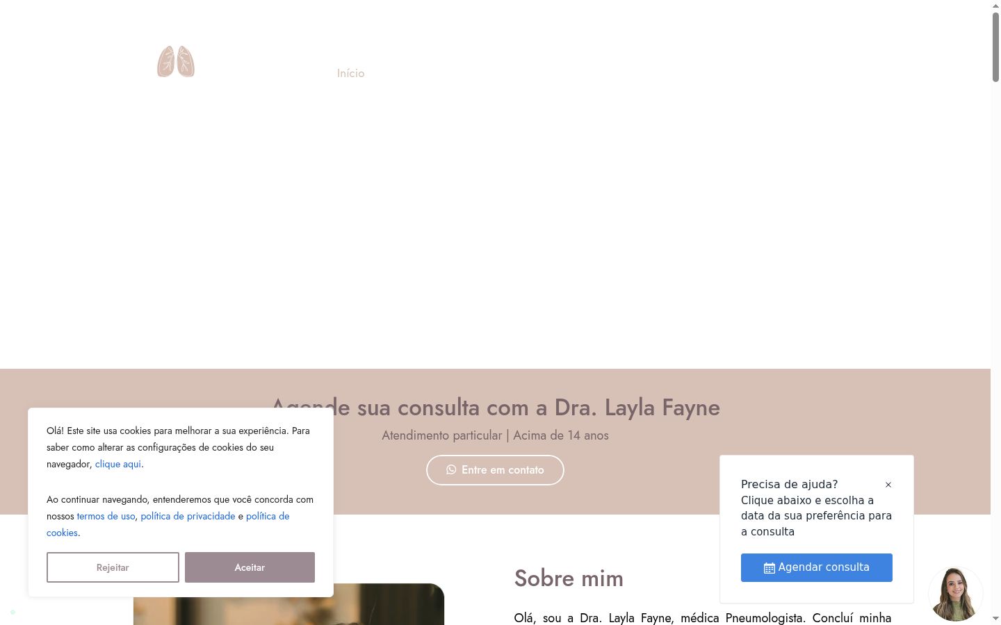 Capture d'écran de la bannière de consentement affichée avant toute interaction