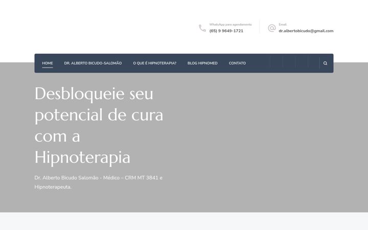 Screenshot stránky dralbertobicudo.com.br