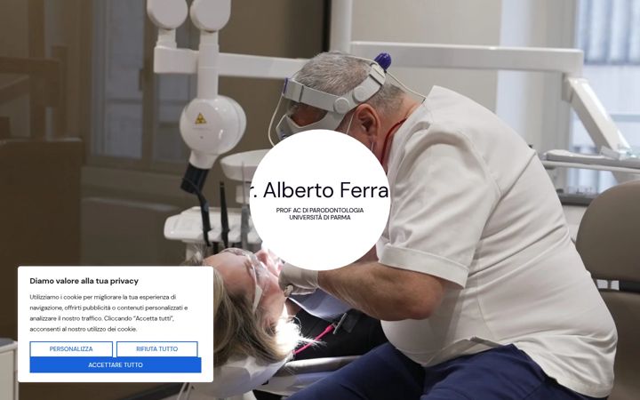 Screenshot of dralbertoferrara.com