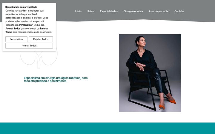 Screenshot stránky draleticialeaes.com.br
