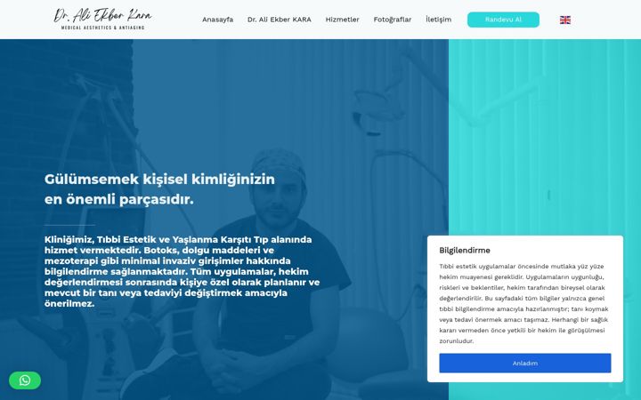 Screenshot of draliekberkara.com