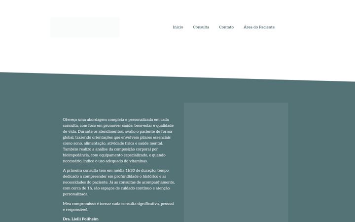Screenshot stránky dralielli.com.br