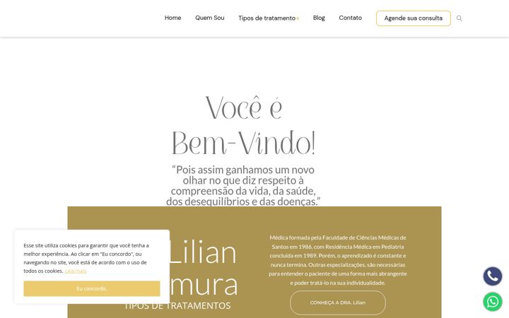 Screenshot stránky dralilian.com.br