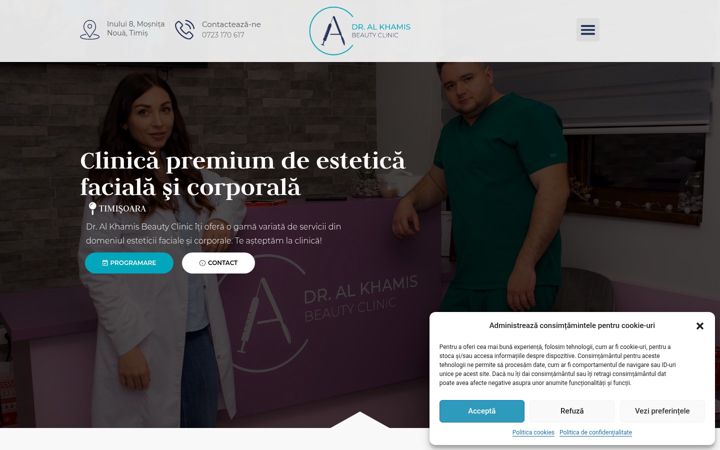 Screenshot του dralkhamisclinic.ro