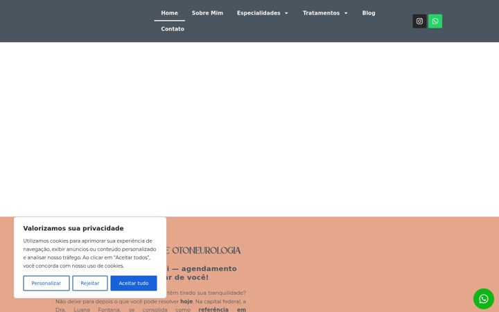 Capture d'écran de draluanaotorrino.com.br