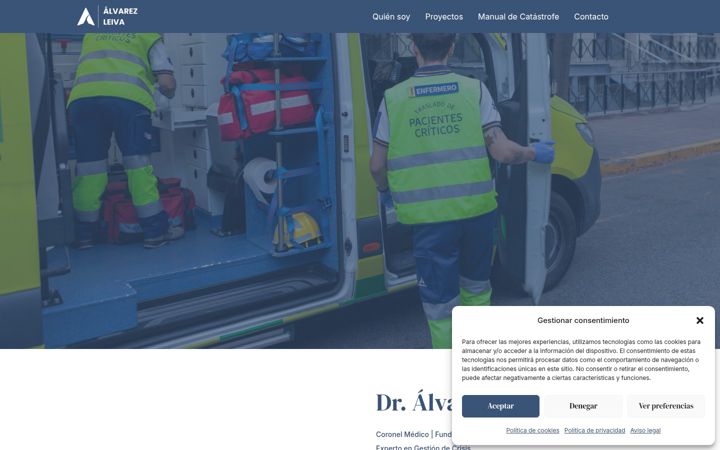 Screenshot of dralvarezleiva.com