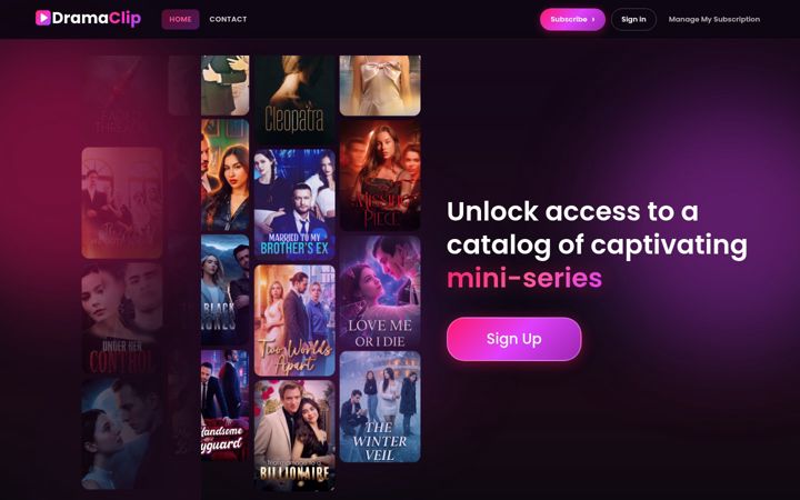 Screenshot of drama-clip.com