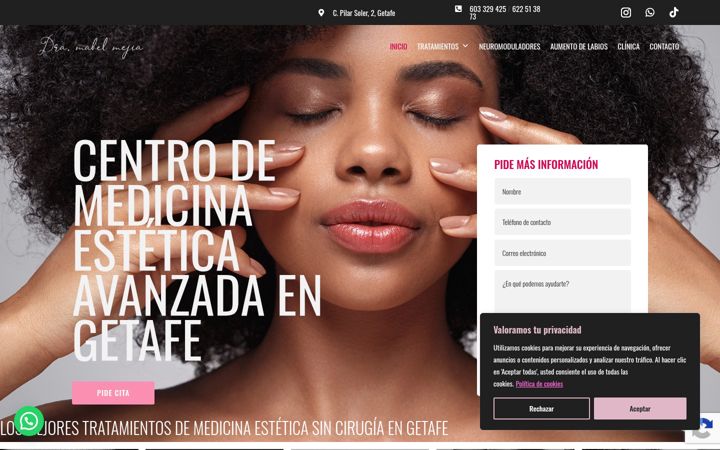 Screenshot of dramabelmejia.com