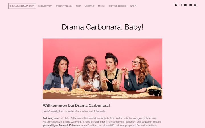 Zrzut ekranu dramacarbonara.at