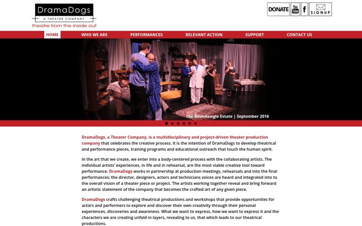 Captură de ecran a dramadogs.org