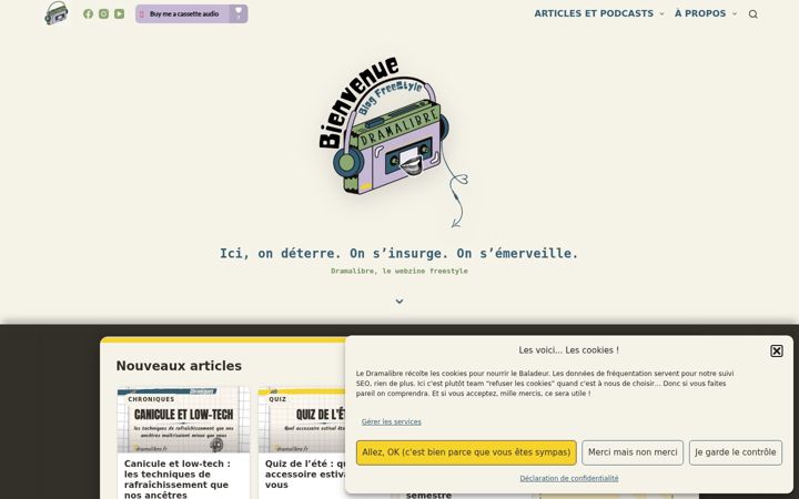 Screenshot of dramalibre.fr