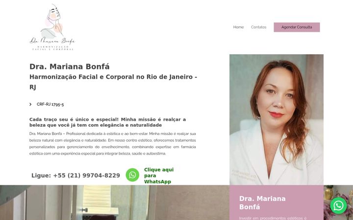 Capture d'écran de dramarianabonfa.com.br