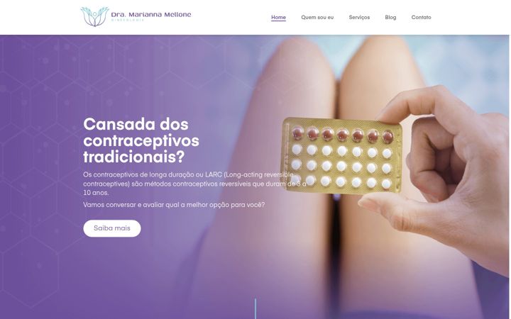 Screenshot von dramariannamellone.com.br