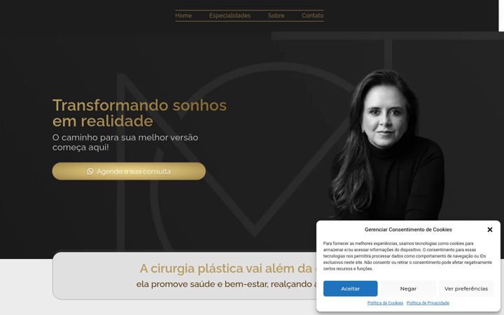 Screenshot of dramariaterezacoimbra.com