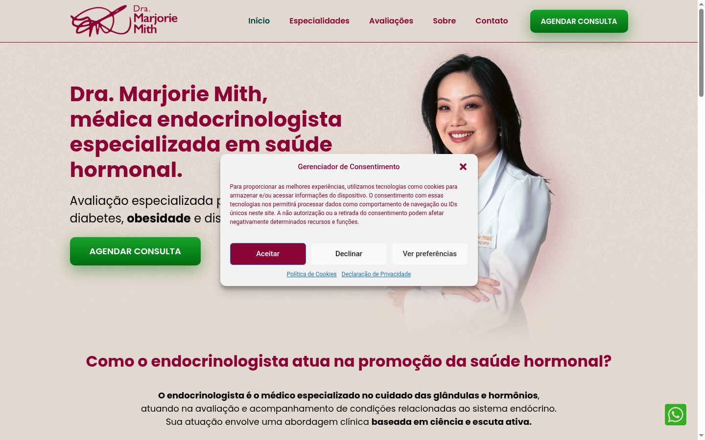 Ekrānuzņēmums ar piekrišanas baneri, kas tika rādīts pirms jebkādas mijiedarbības