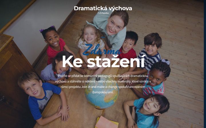 Screenshot di dramatickavychova.cz