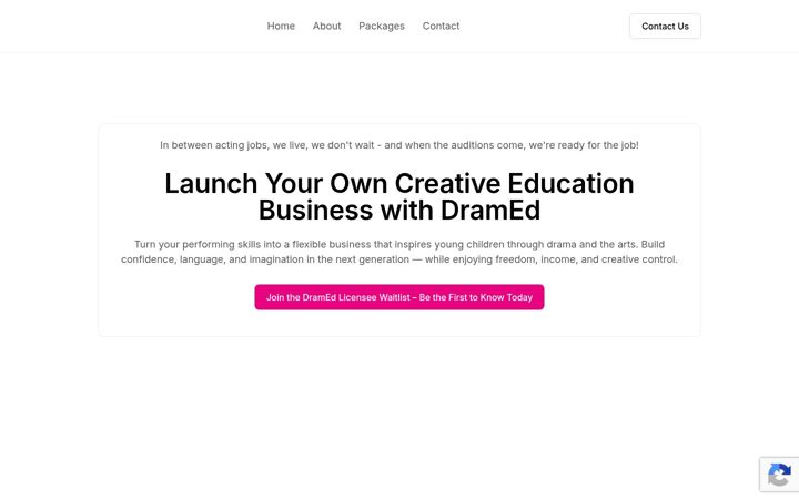 Screenshot of dramedlicensing.com