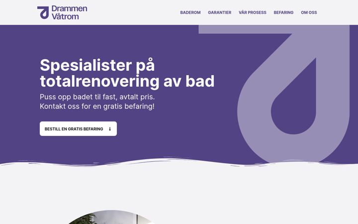 Skærmbillede af drammen-vatrom.no