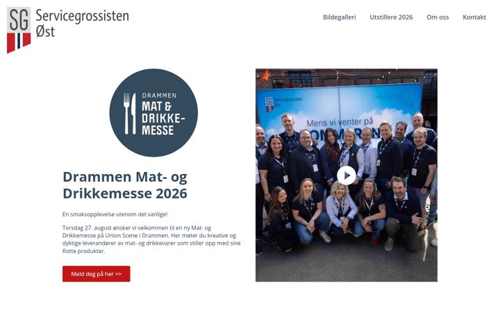 Skærmbillede af drammenmatmesse.no
