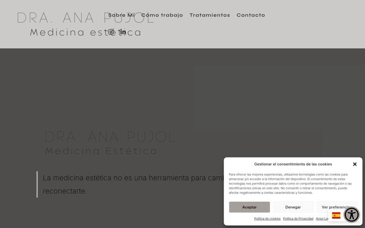 Screenshot of dranapujol.com