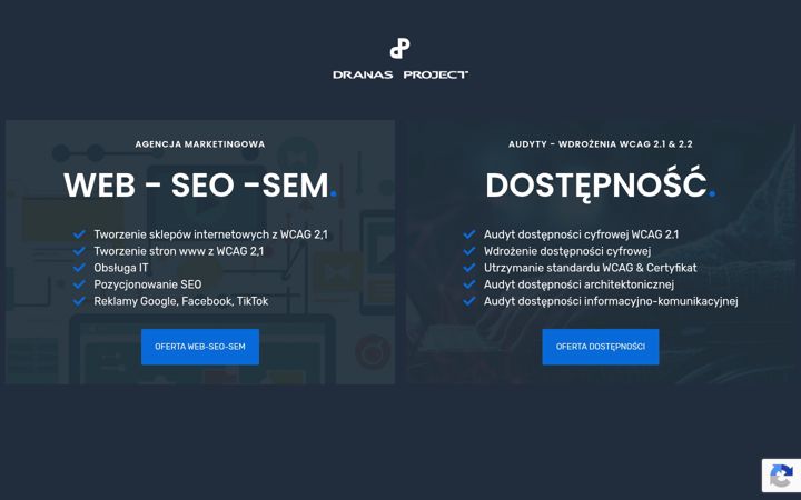 Screenshot ta' dranasproject.pl