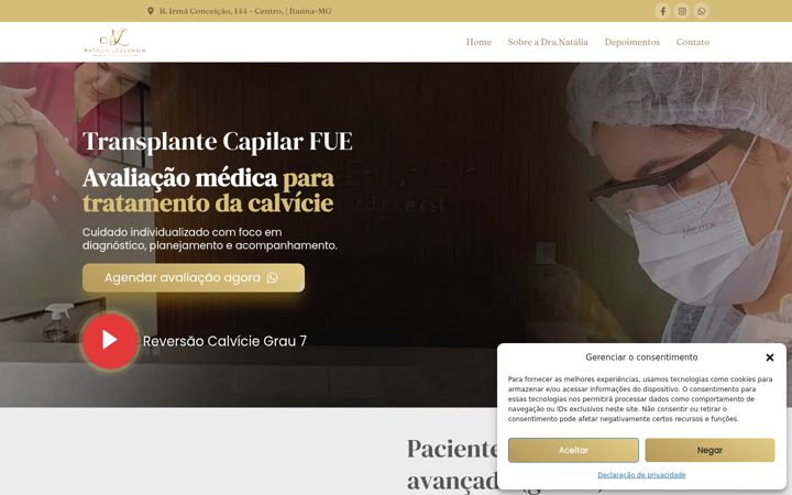 Screenshot von dranatalialobenwein.com.br