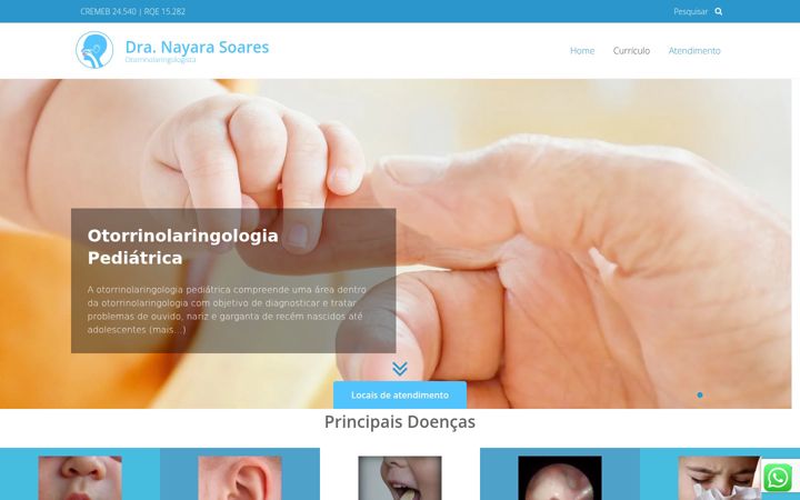 Screenshot von dranayarasoares.com.br