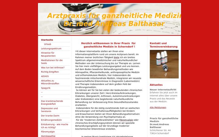 Screenshot of drandreasbalthasar.de