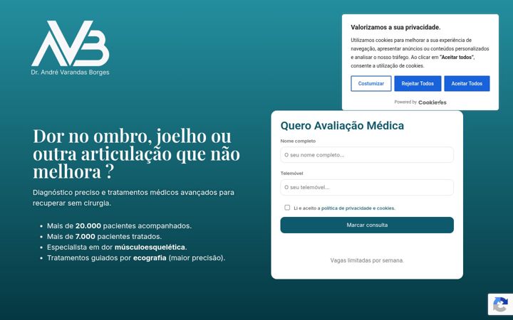 Screenshot of drandreborges.com