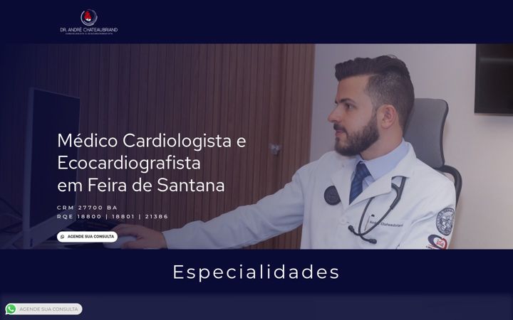 Screenshot of drandrecardiologista.com