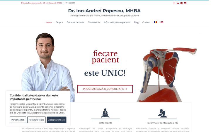 Screenshot of drandreipopescu.com